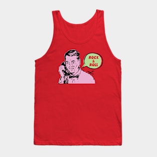 Telephone Calls are Rock and Roll! Retro Comic Book Advertising! Tank Top